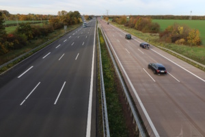 Autobahn von oben.