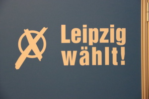 Leipzig wählt Aufschrift