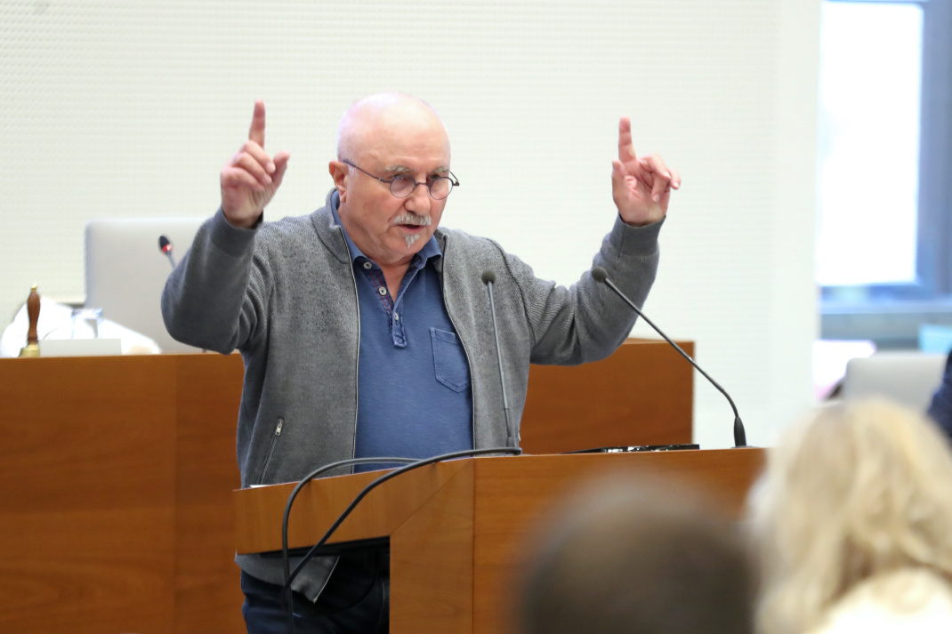 William Grosser im Stadtrat.