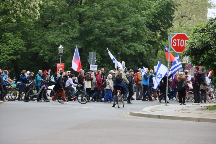 Pro-israelischer Marsch des Lebens am 7. Mai 2024 in Leipzig