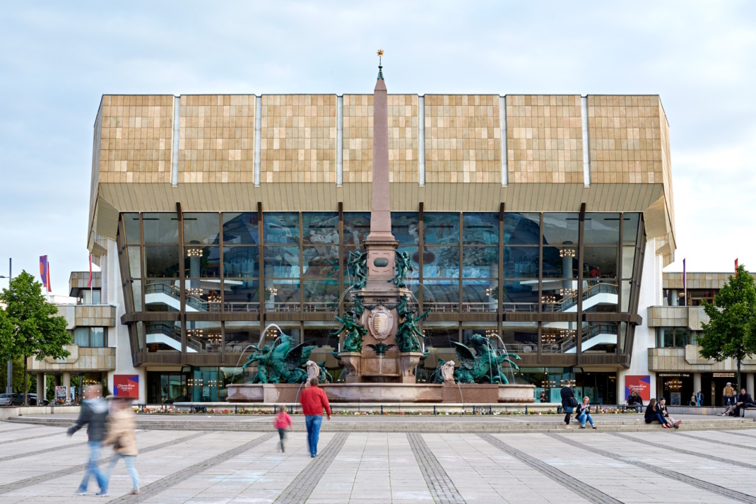 Das Gewandhaus am Augustusplatz.