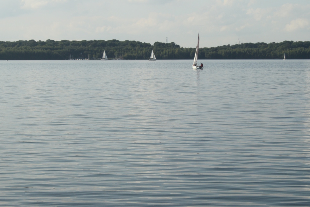 See mit Segelbooten.