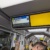 Unwetter-Meldung im Fahrgast-TV in den Leipziger Straßenbahnen. Foto: LZ