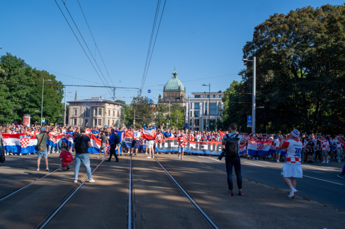 Menschenmenge in der Stadt