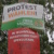 "Protest"-.Plakat von Freie Sachsen. Foto:; Thomas Köhler