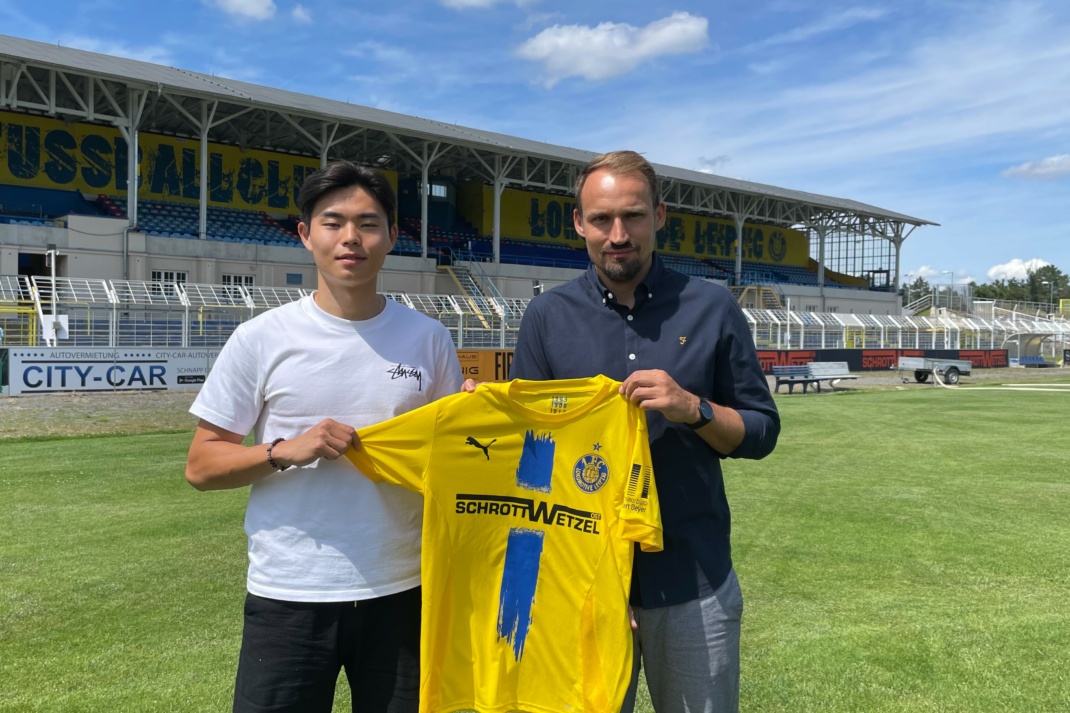 Ming-Gi Kang wechselt zur Loksche. Quelle: 1. FC Lokomotive Leipzig Spielbetriebsgesellschaft mbH