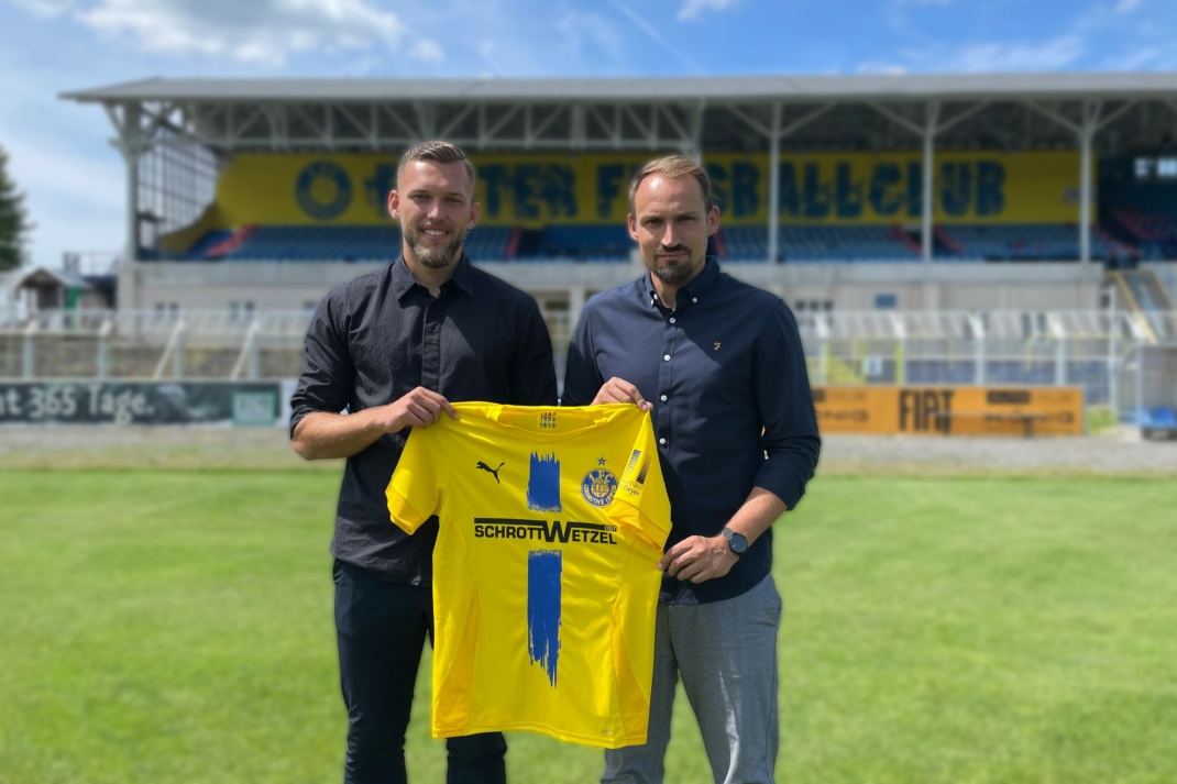 Luc Elsner kommt aus Aue. Foto: 1. FC Lokomotive Leipzig Spielbetriebsgesellschaft mbH