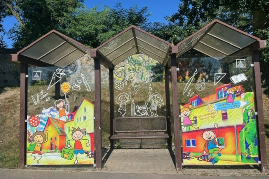 Bushaltestelle Hohnstädt. Quelle: Stadtverwaltung Grimma