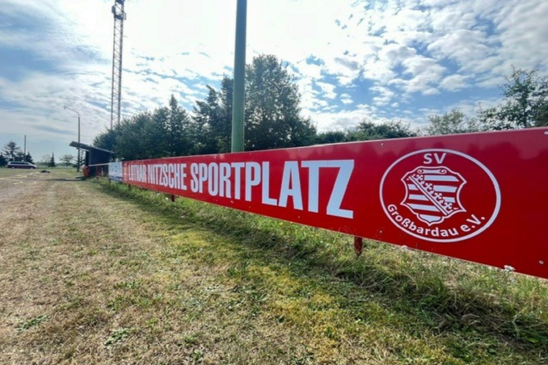 Sportplatz Großbardau. Foto: Nicole Strauß