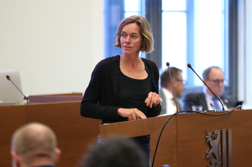 Juliane Nagel im Stadtrat.