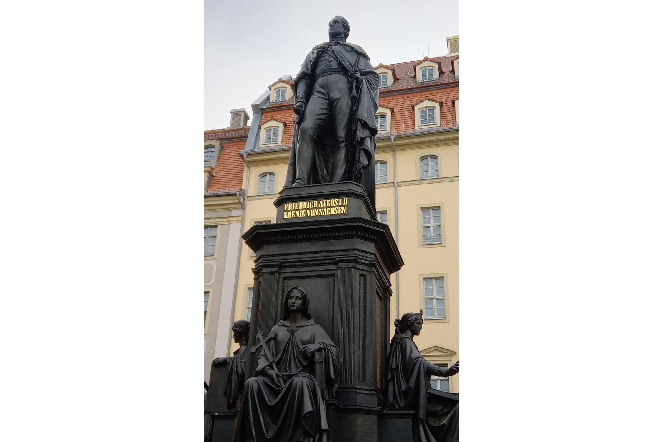Denkmal König Friedrich August II. in Dresden. Foto: Martin Schmiedeberg