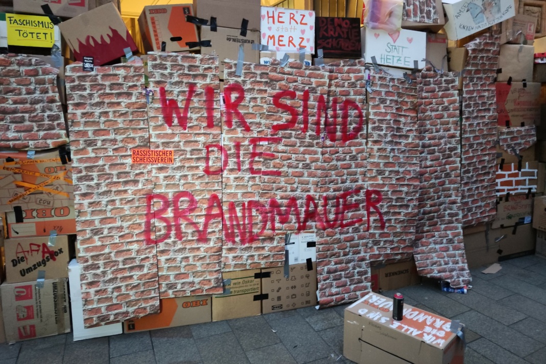 Protest gegen die CDU am 30. Januar 2025 in Leipzig. Foto: Steffen Peschel