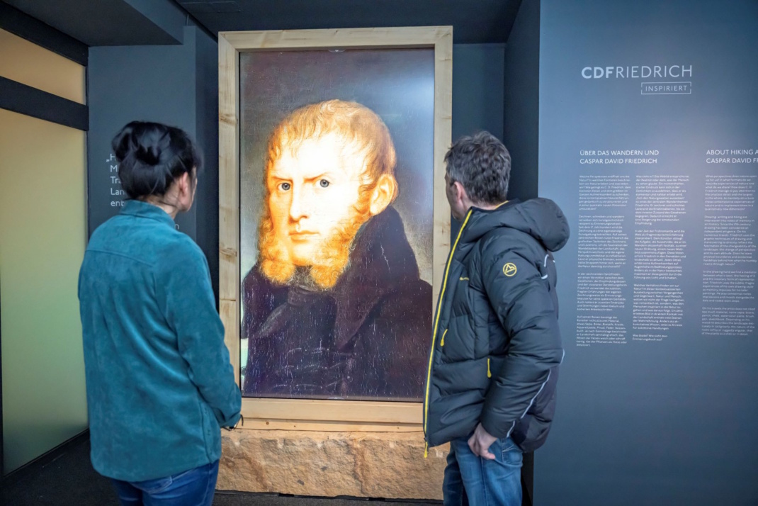 In der immersiven Ausstellung „CDFriedrich inspiriert“. Foto: Marko Förster/Tourismusverband Sächsische Schweiz e. V.
