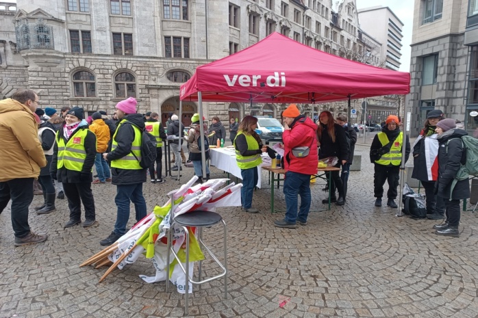 Soli-Demo von ver.di. Foto: LZ