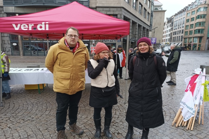 Soli-Demo von ver.di. Foto: LZ