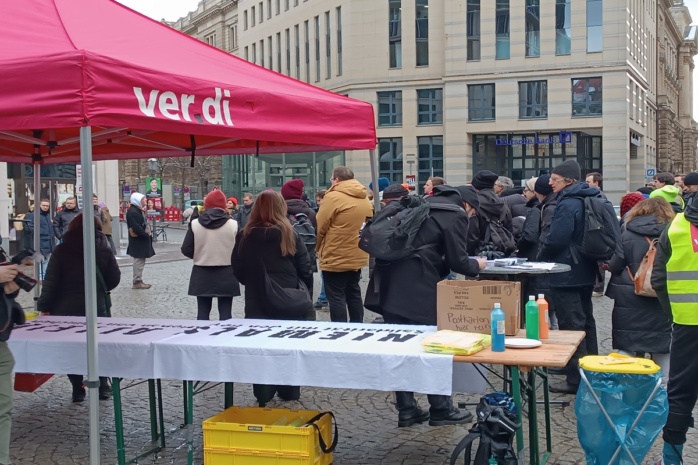 Soli-Demo von ver.di. Foto: LZ