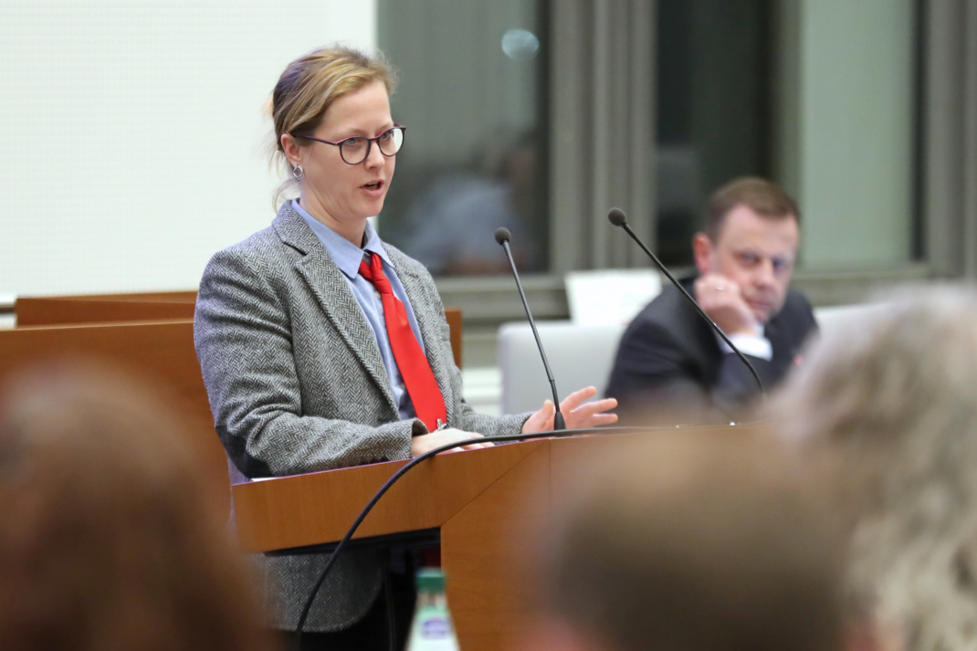 Katharina Subat im Stadtrat.