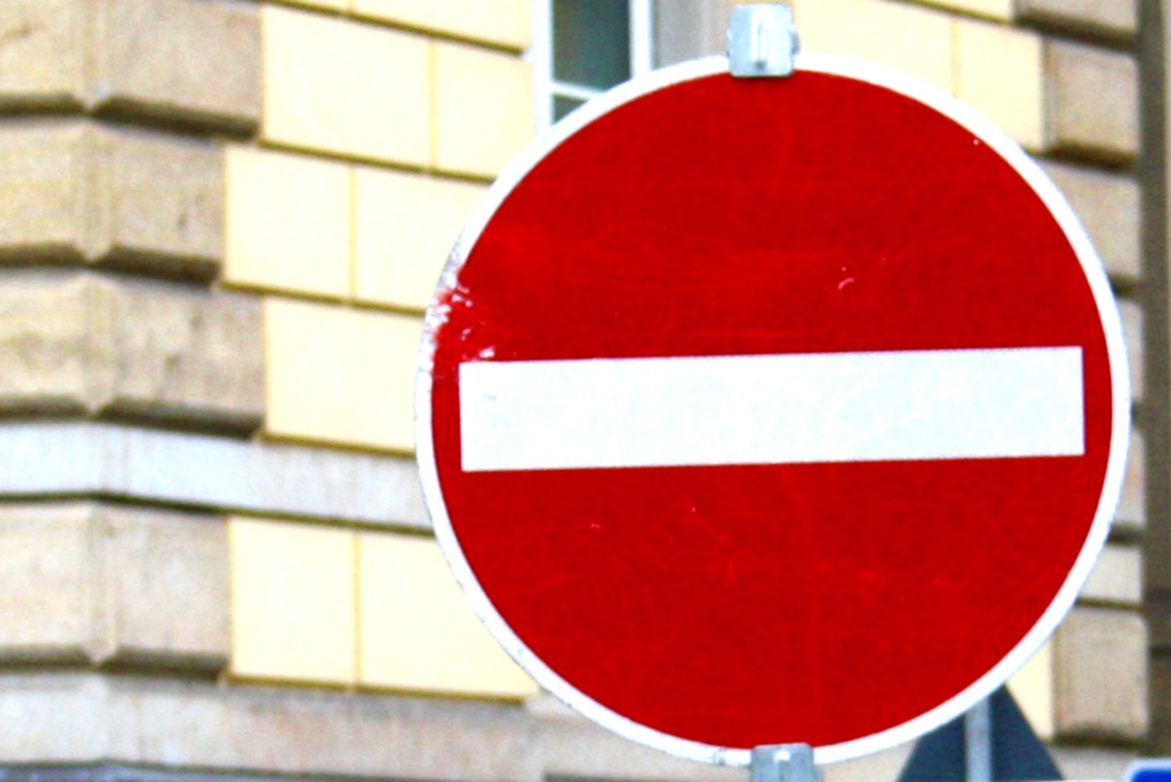 Einfahrt verboten (Symbolbild).