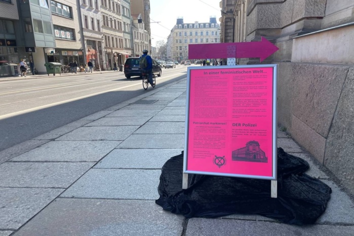 Aktion zum feministischen Kampftag. Foto: LZ