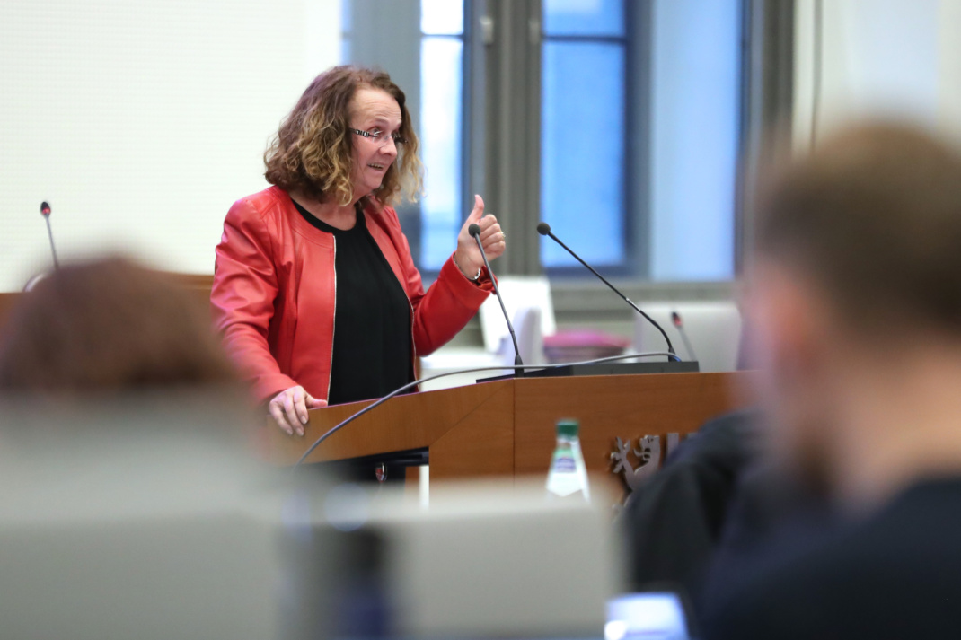 Cornelia Falken im Stadtrat.