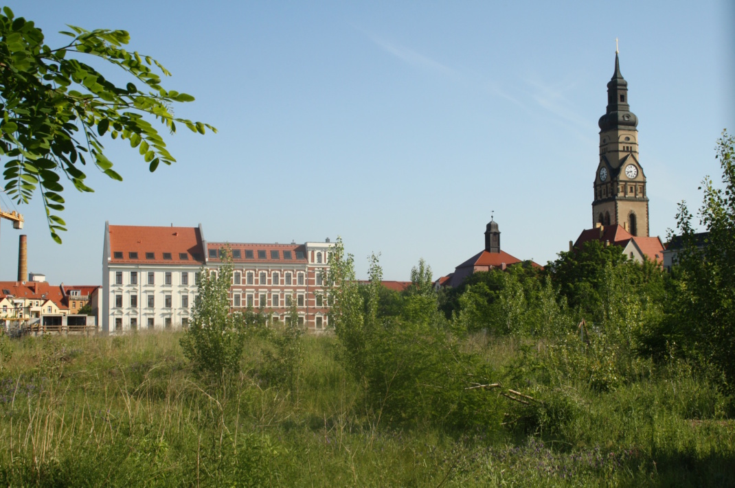 Das Jahrtausendfeld in Lindenau.