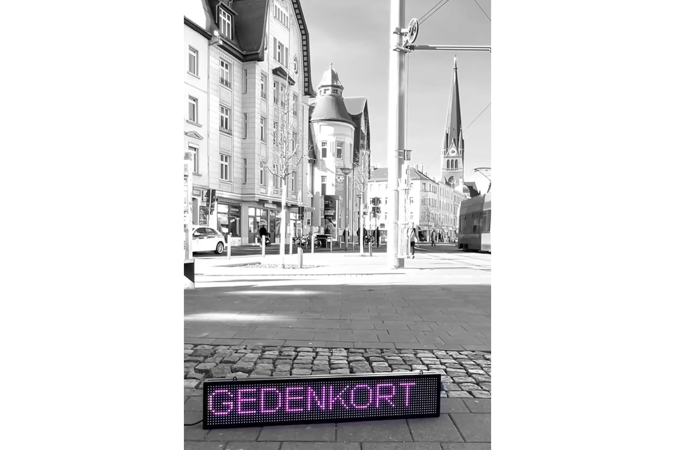 Standort für das "Meuten Memorial" auf dem Lindenauer Markt. Foto: TdJW