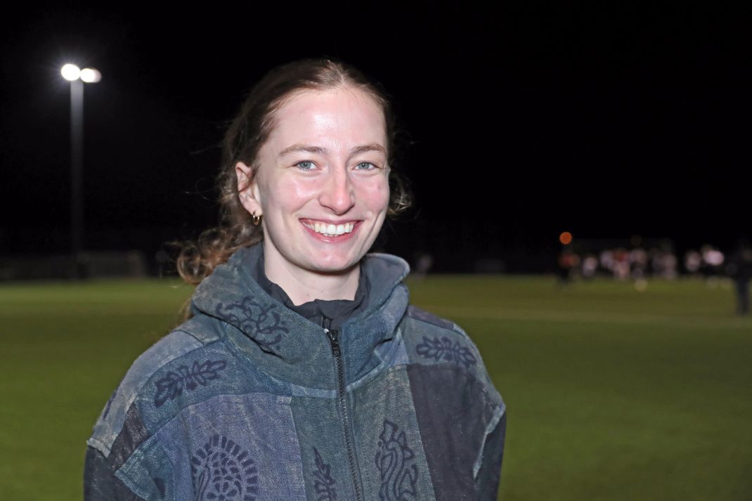 Anja Kreitczick wechselte vom Handball-Tor auf den Football-Platz. Foto: Jan Kaefer