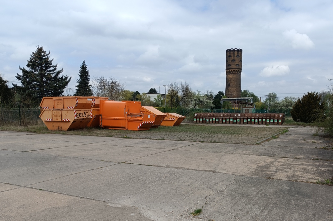 Der Standort Wasserturmweg 5 der Stadtreinigung Leipzig. Foto: Thomas Köhler