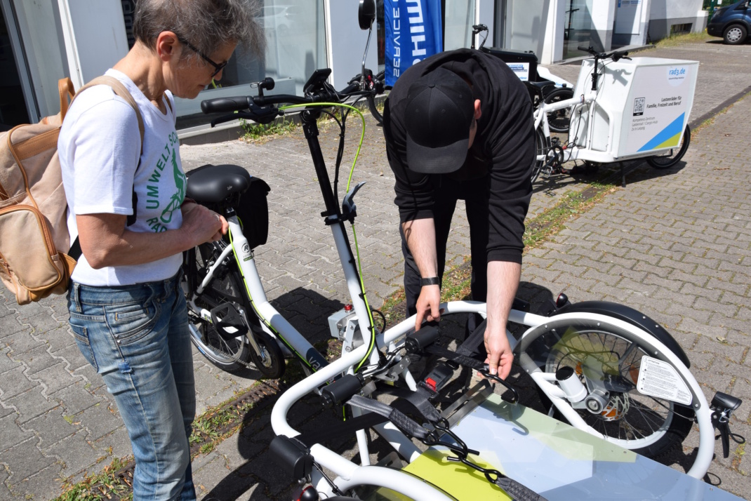 Das Rollstuhl-Fahrrad der Bürgerstiftung Leipzig. Foto: ADFC Leipzig