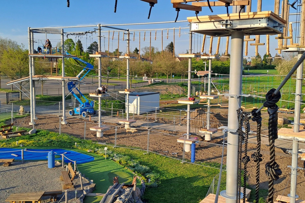 Der neue Kletterpark Markkleeberg. Foto: Kletterpark Markkleeberg