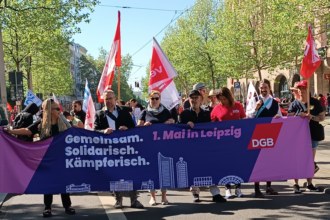 Spitze des Demonstrationszuges