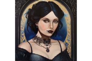 Carmilla, Gemälde von Manfred Behnisch