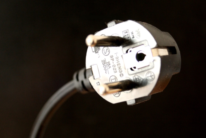 Stecker, Nahaufnahme.