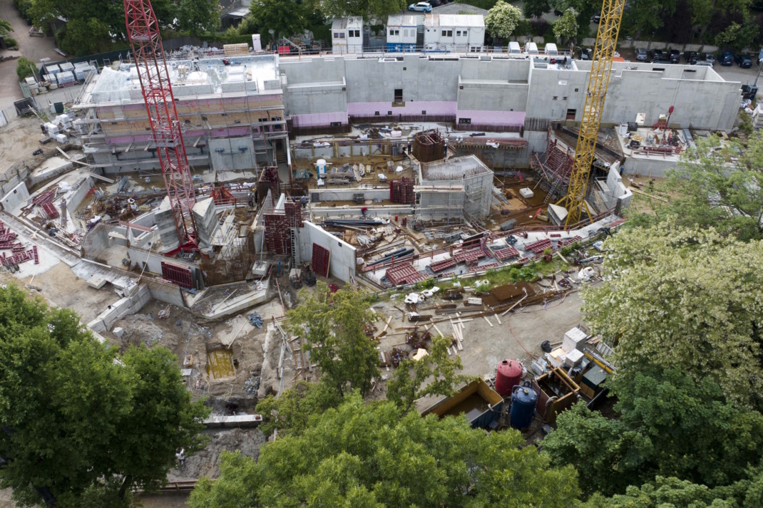 Der aktuelle Stand der Baustelle "Feuerland". Foto: Zoo Leipzig
