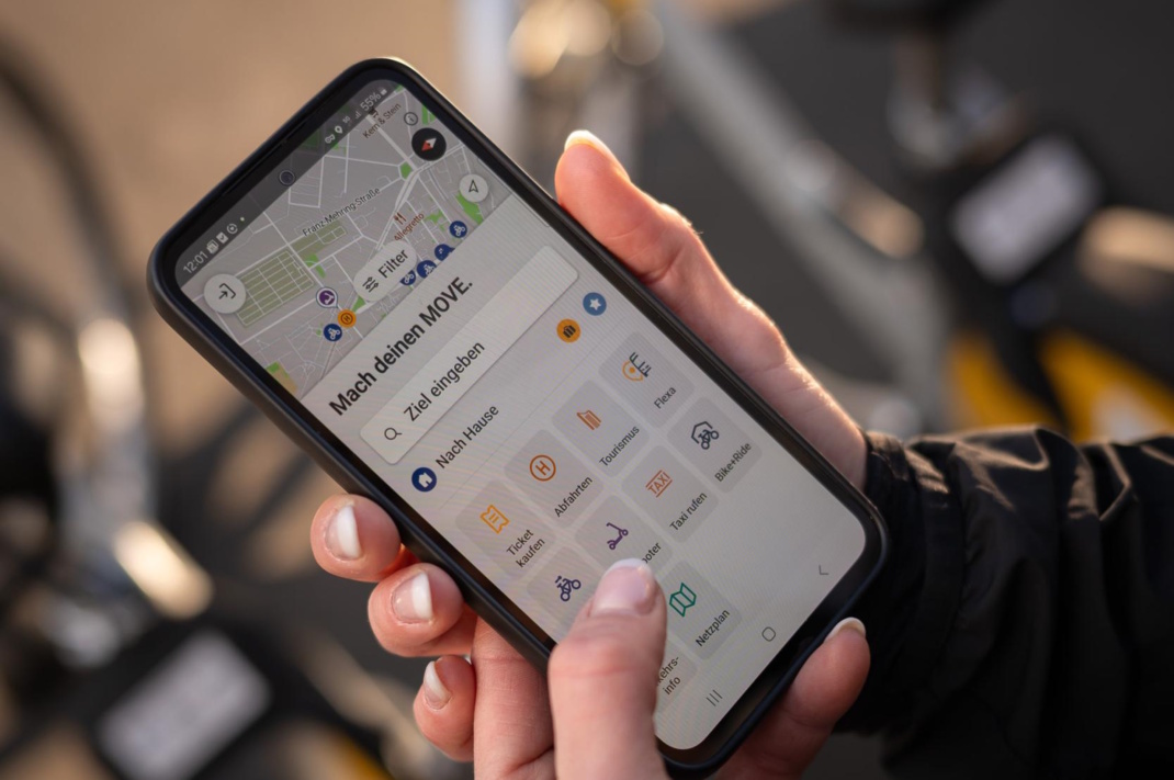 LeipzigMove auf dem Smartphone.