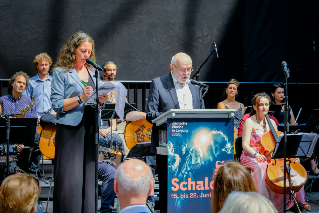 Eröffnung der Jüdischen Woche in den Höfen am Brühl mit Küf Kaufmann. Quelle: Joaquin Salvatierra