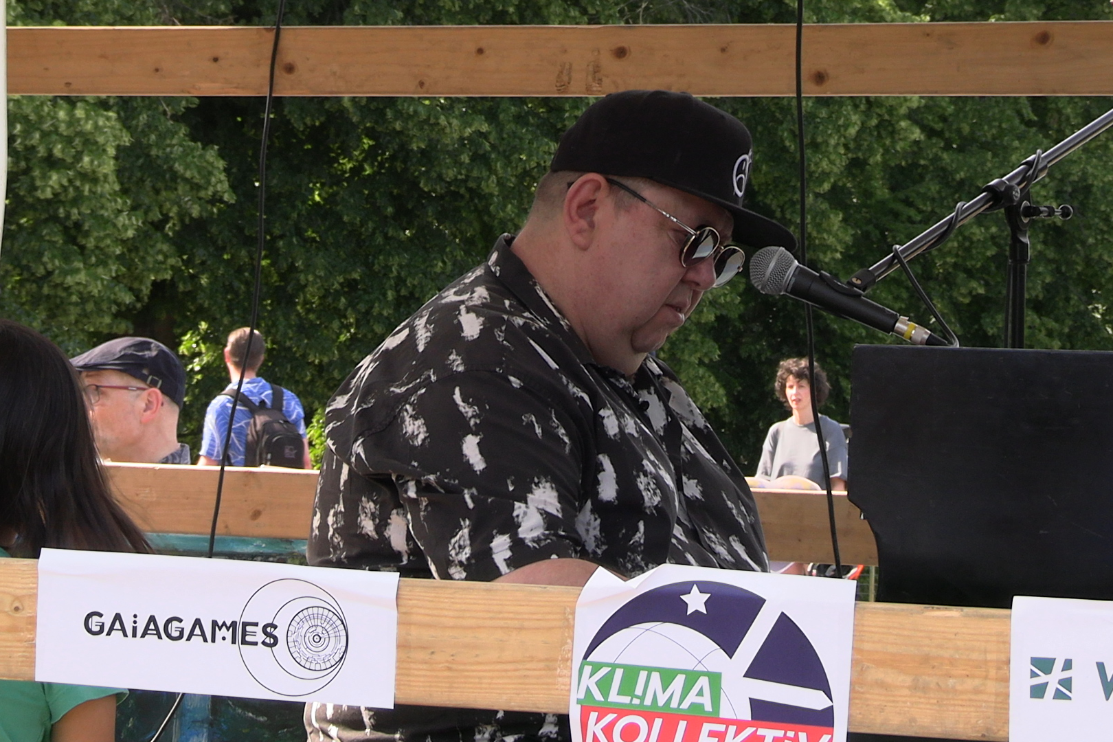 Sebastian Krumbiegel am Protestflügel