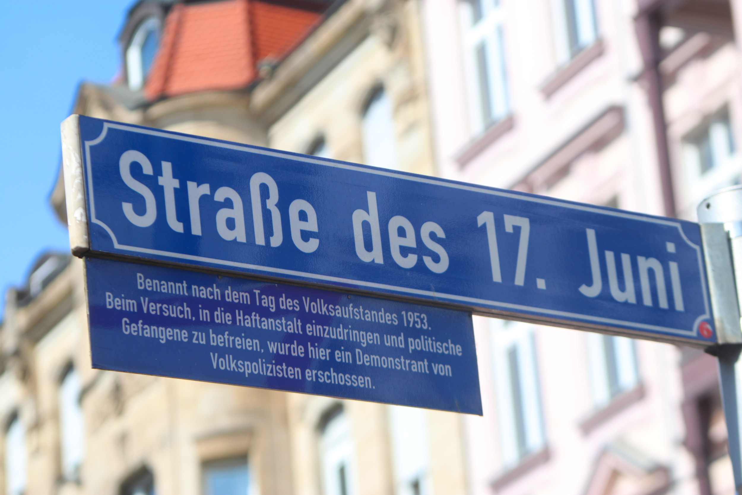 Straßenschild. Foto: L. Böhme