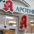 Fassade einer Apotheke.