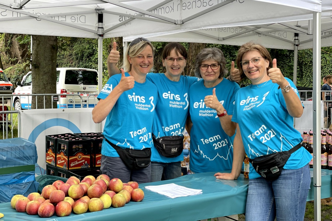 Helferinnen Muldental-Triathlon © Sportfreunde Neuseenland