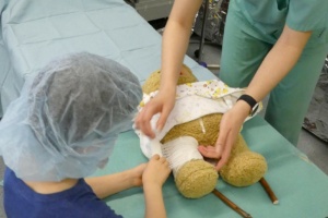 Das Teddybärkrankenhaus soll Kindern die Angst vor Arztbesuchen nehmen. Bild: Universität Leipzig / Anne Grimm