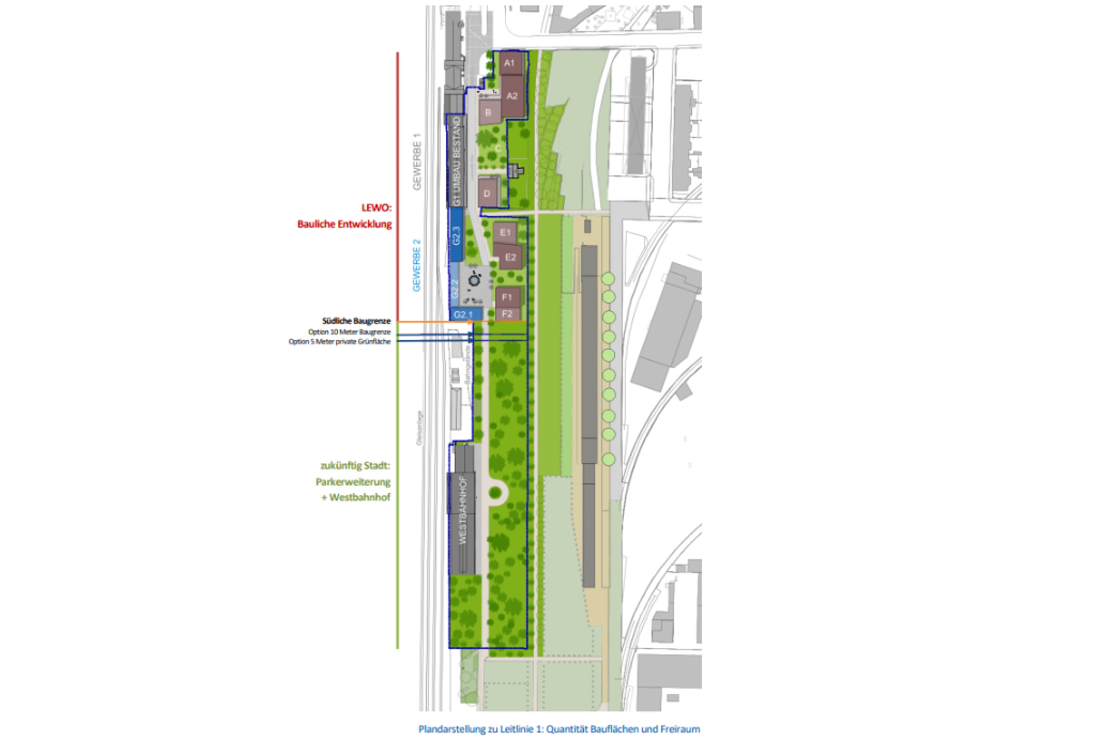 Planskizze zum Ergebnispapier zum Bürgerbahnhof Plagwitz. Karte: Stadt Leipzig