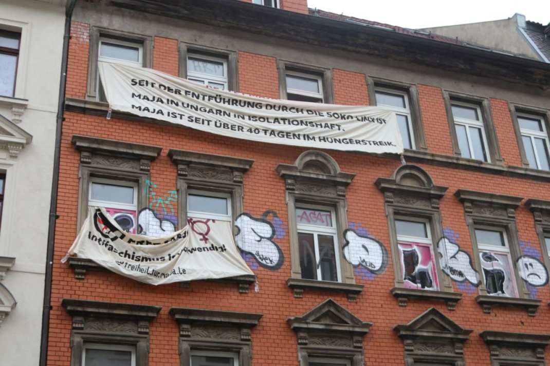 Das angeblich besetzte Haus in der Bernhardstraße. Foto: Lucas Böhme