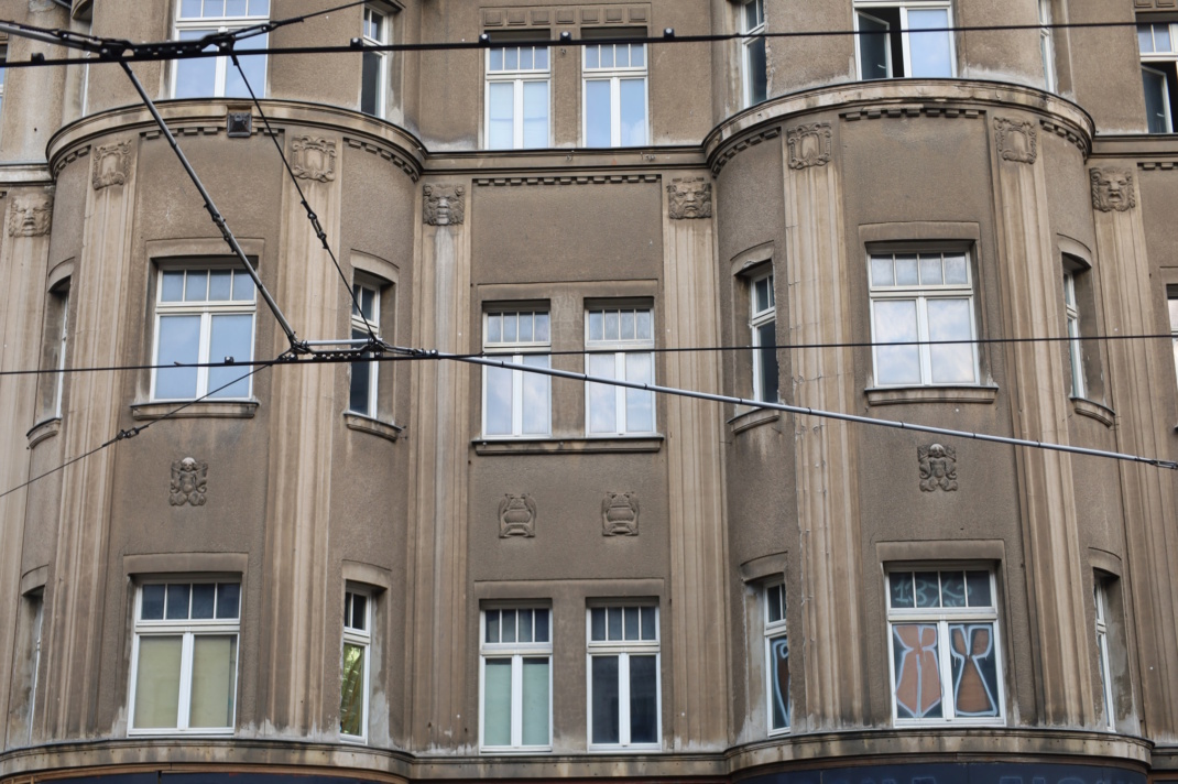 Hausfassade in Leipzig.