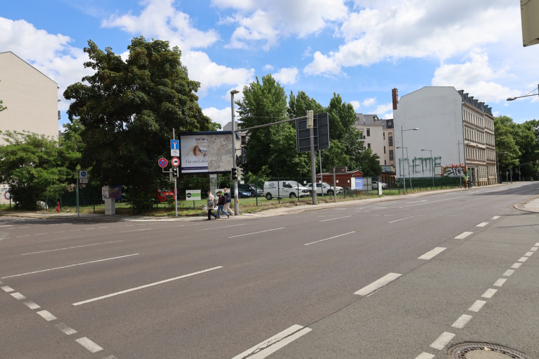 Das Grundstück an der Ecke Straße des 17. Juni / Harkortstraße.