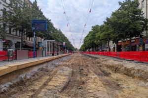 Blick i die Baustelle Karl-Liebknecht-Straße. Foto: René Loch