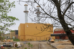 Das Gaskraftwerk Süd der Stadtwerke Leipzig in der Bornaischen Straße.