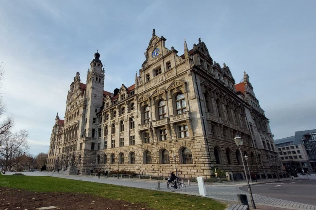 Neues Rathaus in Leipzig.