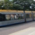 Straßenbahn der LVB unterwegs.