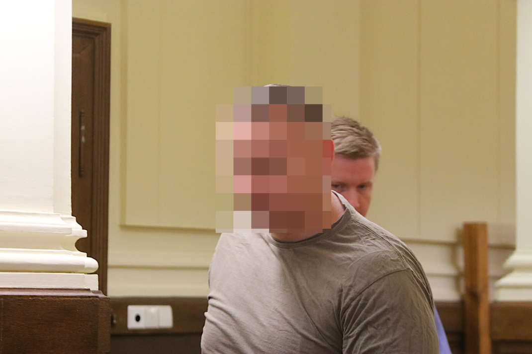 Angeklagter vor Gericht. Foto: Böhme